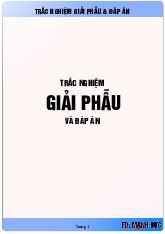 [YhocDatacom] Câu hỏi Trắc nghiệm Giải phẫu và Đáp án