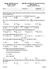 Đề giữa học kỳ 1 Toán 10 năm 2024 – 2025 trường THPT Ngô Gia Tự – Đắk Lắk