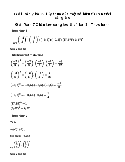 Giải Toán lớp 7 Bài 4: Quy tắc dấu ngoặc và quy tắc chuyển vế | Chân trời sáng tạo