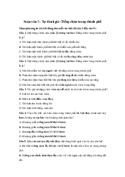 Tự đánh giá: Tiếng chim trong thành phố | Soạn văn 7 Cánh diều