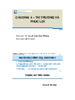 CHương 4: Thị trường và phúc lợi - Môn Kinh tế vĩ mô - Đại Học Kinh Tế - Đại học Đà Nẵng