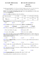 Đề thi thử tốt nghiệp THPT 2025 môn Hóa bám sát đề minh họa - Đề 31