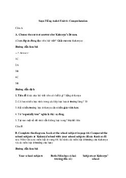 Tiếng Anh 6 Unit 6: Comprehension | Explorer English