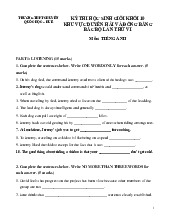 đề dhbb chuyên quốc học huế lớp 10 2013