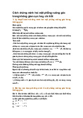 Cách chứng minh hai mặt phẳng vuông góc trong không gian cực hay, chi tiết