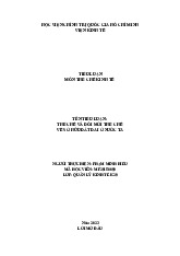 TIỂU LUẬN MÔN THỂ CHẾ KINH TẾ | Học viện Hành chính Quốc gia