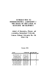 Microeconomic assginment Final - Statistics for Business | Trường Đại học Quốc tế, Đại học Quốc gia Thành phố HCM