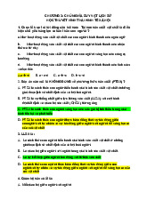 Câu hỏi trắc nghiệm Chương 3 môn Triết học Mác - Lênin | Trường Đại học Nông Lâm Thái Nguyên