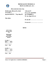 Bài thi học phần - Triết học Mác-Lênin - Mã đề: 21 | Trường Đại học Thương Mại