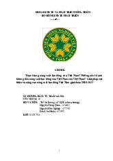 Thực trạng năng suất lao động của Việt Nam? Những yếu tố ảnhhưởng đến năng suất lao động của Việt Nam của Việt Nam? Giải pháp cảithiện và nâng cao năng suất lao động Việt Nam giai đoạn 2010-2023   | Học viện Nông nghiệp Việt Nam