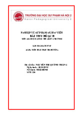 Bài thu hoạch Môn Giáo dục đại học thế giới và Việt Nam | Đại học Sư phạm Hà Nội 2