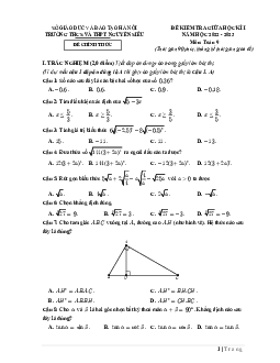 Đề giữa kì 1 Toán 9 năm 2022 – 2023 trường THCS&THPT Nguyễn Siêu – Hà Nội