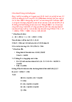 Bài tập chia tình huống học phần Luật hành chính