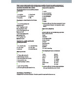 Top Notch 2, Third Edition - Answer Key for Student Book TN2 AK