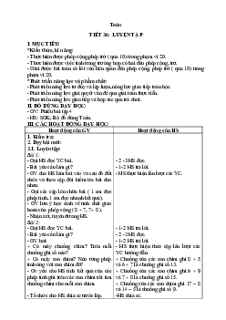 Giáo án Toán 2 sách Kết nối tri thức với cuộc sống (Cả năm) | Tuần 8