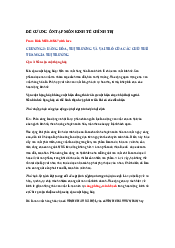 Đề cương ôn tập học phần Kinh tế chính trị Mac-Lenin | Trường đại học Bách Khoa Hà Nội