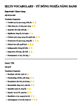 IELTS Vocabulary - Từ đồng nghĩa nâng band | Tài liệu Tiếng Anh