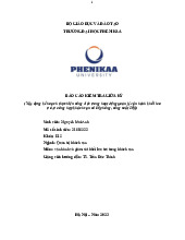 Xây dựng kế hoạch thực hiện công việc trong hoạt động quản lý vận hành khối lưutrú, trường hợp khách sạn có 60 phòng, công suất 80% | Bài báo cáo kiểm tra giữa kỳ học phần Vận hành và giám sát khối lưu trú trong khách sạn | Trường Đại học Phenikaa