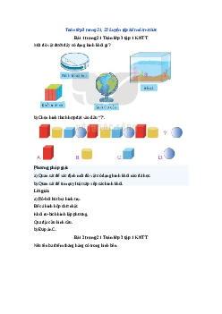 Giải SGK môn Toán 3 - Bài 7 Ôn tập hình học và đo lường  | Kết nối tri thức