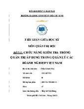 Tiểu luận môn Quản trị học - trường đại học kinh tế- tài chính thành phố Hồ chí minh.