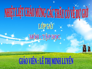 Giáo án điện tử Tiếng Việt 5 Tập đọc Cánh diều: Bài Cửa Sông