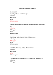 Bài tập trắc nghiệm chương 1 - Kinh tế vĩ mô | Trường đại học Điện Lực