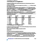 CAE Reading and Use of English Practice Test 1 (Printable, 2024 Edition)