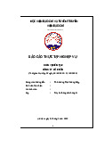 Báo cáo thực tập nghiệp vụ | Học viện Báo chí và Tuyên truyền