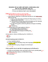 Nội dung ôn tập môn Chủ nghĩa xã hội khoa học học kỳ 2, năm học 2021-2022 | Trường Đại học Bách khoa - Đại học Quốc gia Thành phố Hồ Chí Minh