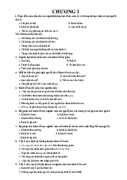 Đề cương ôn thi kết thúc học phần Kinh tế học đại cương | Đại học Thăng Long