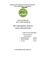 Báo cáo môn Học: Xử lý Nước Thải Đô Thị  | Xử lý nước thải đô thị | Đại học Nông Lâm Thành phố Hồ Chí Minh