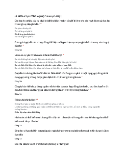 Đề giữ kỳ môn Lý thuyết tài chính tiền tệ (có đáp án)