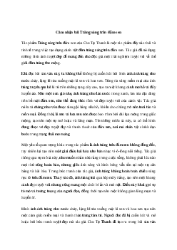 Cảm nhận tản văn Trăng sáng trên đầm sen | Văn mẫu 11 Chân trời sáng tạo