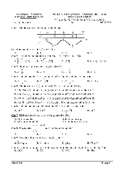 Đề kiểm tra cuối kỳ 1 Toán 12 năm 2021 – 2022 trường THPT Bảo Lộc – Lâm Đồng