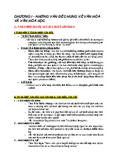 Đề cương ôn tập Môn Cơ sở văn hóa Việt Nam | Đại học Sư Phạm Hà Nội