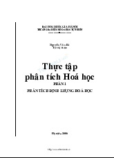 Phân Tích Định Lượng Cơ Bản | Thực tập hóa học phân tích | Trường Đại học Khoa học Tự nhiên, Đại học Quốc gia Hà Nội