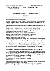 Đề thi Thống kê ứng dụng | Trường Đại học Kinh tế – Luật, Đại học Quốc gia Thành phố Hồ Chí Minh