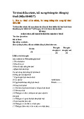 Tờ khai điều chính, bổ sung thông tin đăng ký thuế (Mẫu 08-MST)