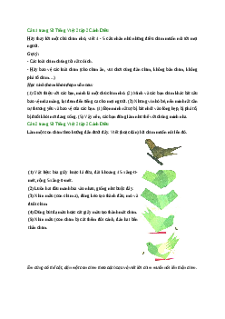 Giải SGK môn Tiếng việt 2 - Bài 24: Thông điệp từ loài chim(3) | Cánh Diều