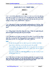 Ngân hàng câu hỏi về nguyên lý về sự phát triển | Trường Đại học Bách Khoa Hà Nội