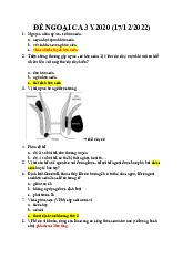 Đề ngoại tổng hợp | Đại học Y khoa Phạm Ngọc Thạch