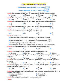 Bài tập trắc nghiệm lượng giác Xác định độ dài cung tròn lớp 11 (có đáp án)