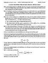 Bài tập áp dụng phương trình vi phân | Phương trình vi phân | Trường Đại học Khoa học Tự nhiên, Đại học Quốc gia Hà Nội