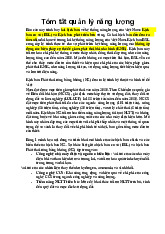 Tóm tắt quản lý năng lượng | Môn Kinh tế năng lượng - Đại học Sư phạm Kỹ thuật Thành phố Hồ Chí Minh