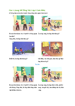 Giải SGK môn Tiếng việt 2 - Bài 13: Kể chuyện đã học: Vầng trăng của ngoại (4)| Cánh Diều