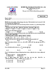 Đề cuối kỳ 1 Toán 12 chuyên năm 2024 – 2025 trường chuyên Trần Phú – Hải Phòng