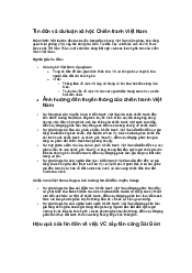 Tìm hiểu thêm về Tin đồn và dư luận xã hội: Chiến tranh Việt Nam - Xã hội học | Đại học Văn Lang