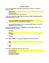 Kiến trúc máy tính - Hệ thống tài liệu ôn thi CSDL 1 (Mã: CSDL101). Môn Kiến trúc máy tính (GTVT) | Trường Đại học Giao thông Vận tải.