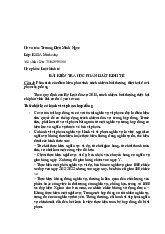 Ngân hàng câu hỏi tự luận môn luật kinh tế | trường Đại học Huế