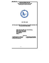BÀI TIỂU LUẬN: QUAN NIỆM VĂN HÓA PHƯƠNG TÂY VÀ PHƯƠNG ĐÔNG - 01010012314